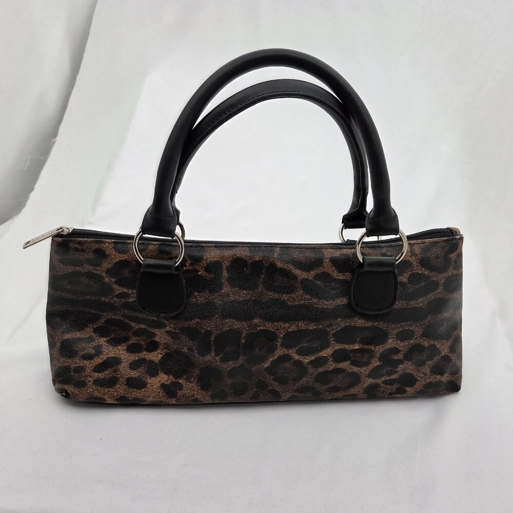 Primeware Leopard Print Insulated Wine Tote Clutch - Picture 6 of 9
